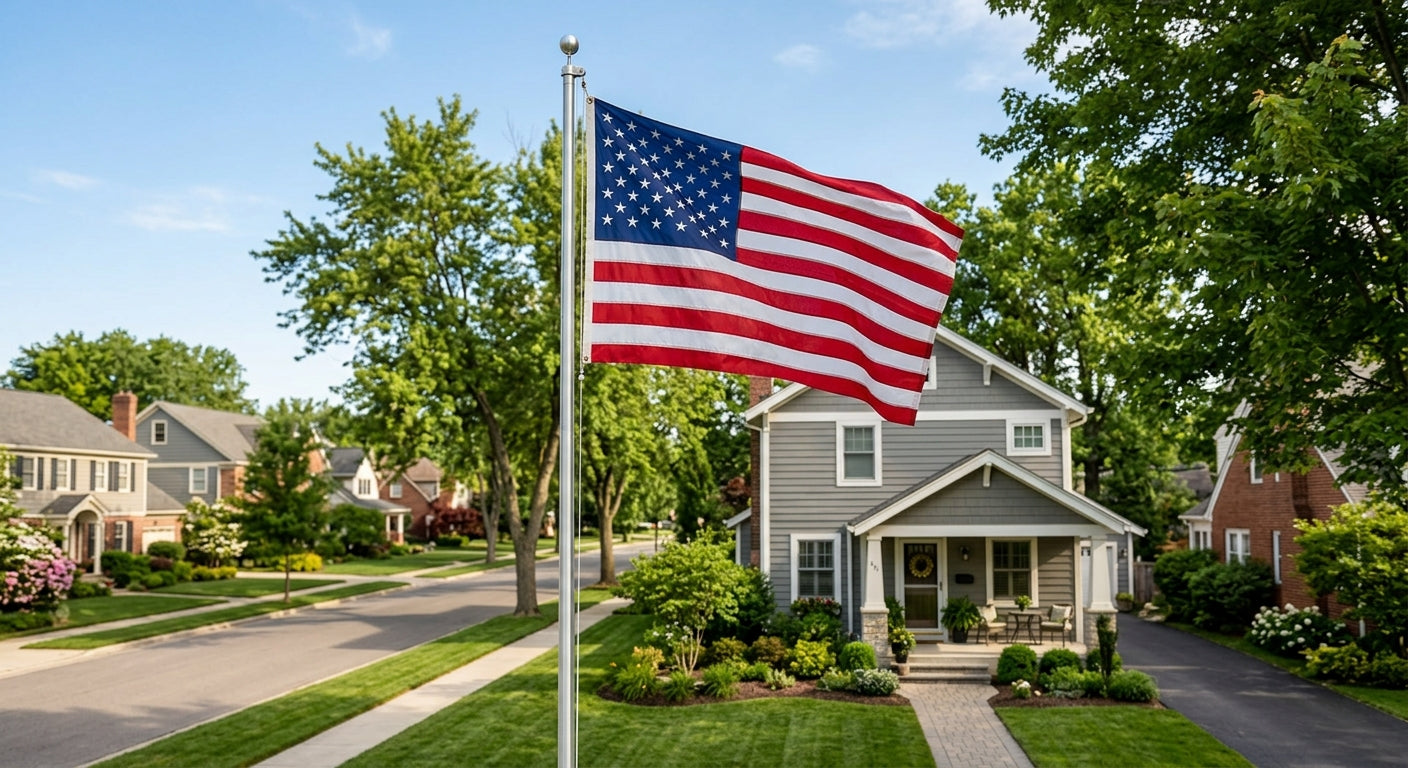 Heavy-Duty Outdoor American Flag