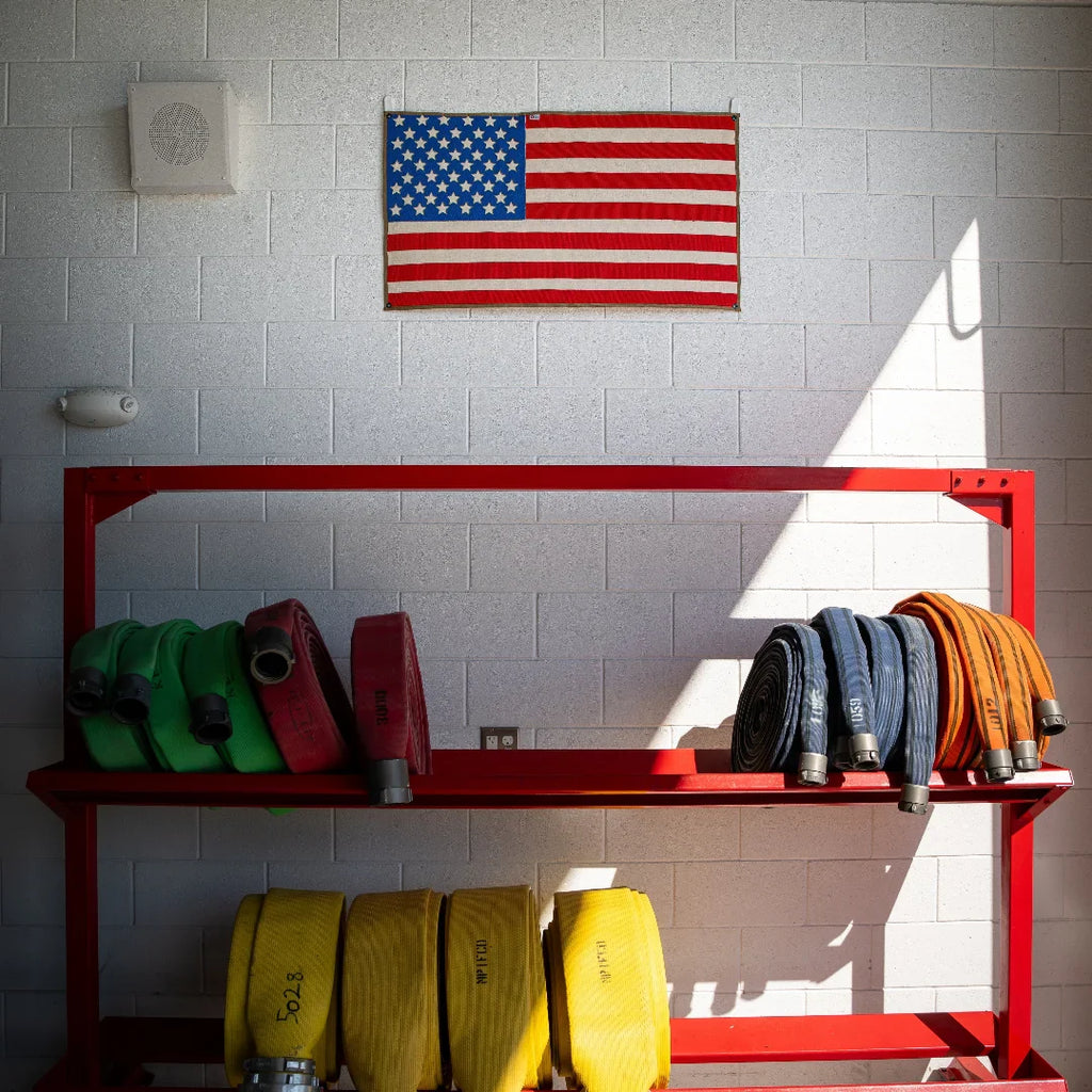 Fire Hose American Flag