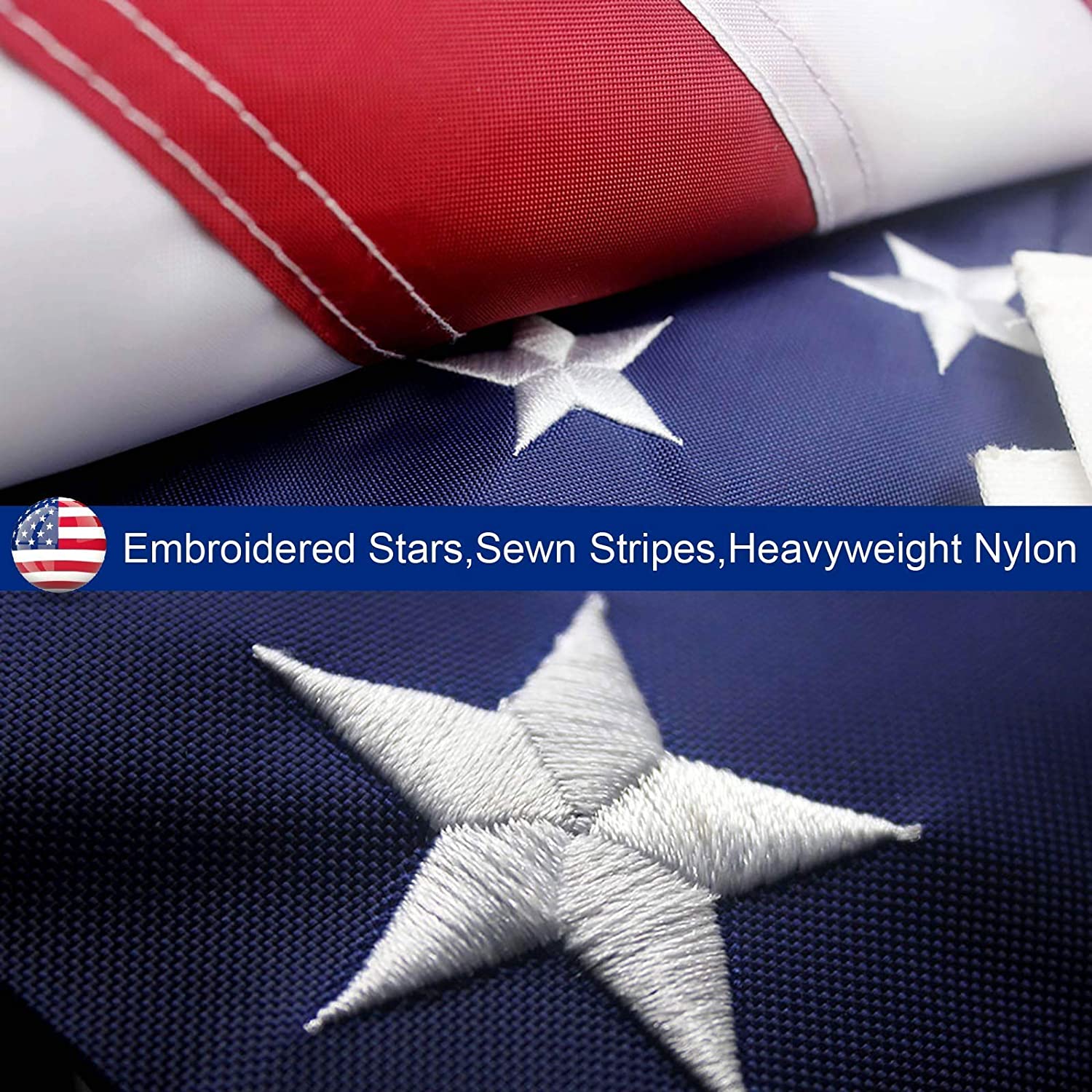 Heavy-Duty Outdoor American Flag